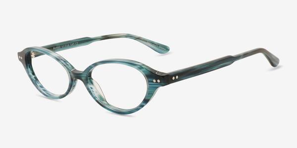 Striped Teal Burke -  Alternative-materials Eyeglasses
