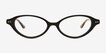 Burke Black Alternative MaterialsEyeglass Frames from EyeBuyDirect, Front View