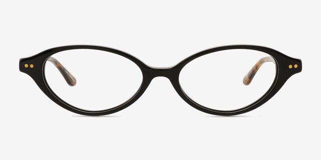 Burke Black Alternative MaterialsEyeglass Frames from EyeBuyDirect, Front View