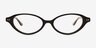 Burke Black Alternative MaterialsEyeglass Frames from EyeBuyDirect, Front View