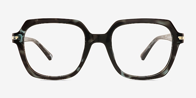Marceau Blue Tortoise Alternative MaterialsEyeglass Frames from EyeBuyDirect, Front View