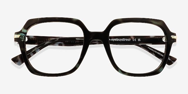 Marceau Blue Tortoise Alternative MaterialsEyeglass Frames from EyeBuyDirect, Closed View
