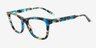 Moressa Floral AcetateEyeglass Frames from EyeBuyDirect, Angle View