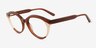 Caruso Brown Alternative MaterialsEyeglass Frames from EyeBuyDirect, Angle View