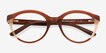 Caruso Brown Alternative MaterialsEyeglass Frames from EyeBuyDirect, Closed View