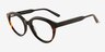 Caruso Noir Matériaux biosourcésMontures de lunettes de vue d'EyeBuyDirect, Vue d'Angle