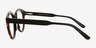 Caruso Noir Matériaux biosourcésMontures de lunettes de vue d'EyeBuyDirect, Vue de Côté