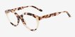 Caruso Ivory Tortoise Alternative MaterialsEyeglass Frames from EyeBuyDirect, Angle View