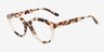 Caruso Ivory Tortoise Alternative MaterialsEyeglass Frames from EyeBuyDirect, Angle View