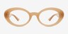 Chambers Brun Matériaux biosourcésMontures de lunettes de vue d'EyeBuyDirect, Vue de Face
