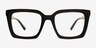 Mullen Black Alternative MaterialsEyeglass Frames from EyeBuyDirect, Front View