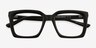 Mullen Black Alternative MaterialsEyeglass Frames from EyeBuyDirect, Closed View