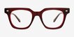 Winthrop Red Alternative MaterialsEyeglass Frames from EyeBuyDirect, Front View