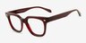 Winthrop Red Alternative MaterialsEyeglass Frames from EyeBuyDirect, Angle View