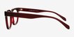 Winthrop Red Alternative MaterialsEyeglass Frames from EyeBuyDirect, Side View