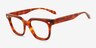 Winthrop Tortoise Alternative MaterialsEyeglass Frames from EyeBuyDirect, Angle View
