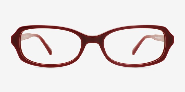 Fairfax Red Alternative MaterialsEyeglass Frames from EyeBuyDirect, Front View