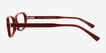 Fairfax Red Alternative MaterialsEyeglass Frames from EyeBuyDirect, Side View