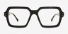 Hollingsworth Black Alternative MaterialsEyeglass Frames from EyeBuyDirect, Front View