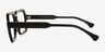 Hollingsworth Black Alternative MaterialsEyeglass Frames from EyeBuyDirect, Side View