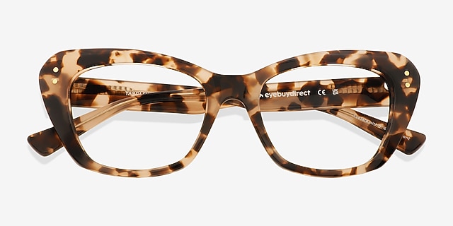 Yardley Ivory Tortoise Alternative MaterialsEyeglass Frames from EyeBuyDirect, Closed View