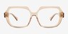 Cromwell Brown Alternative MaterialsEyeglass Frames from EyeBuyDirect, Front View