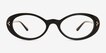 Jetta Black Alternative MaterialsEyeglass Frames from EyeBuyDirect, Front View