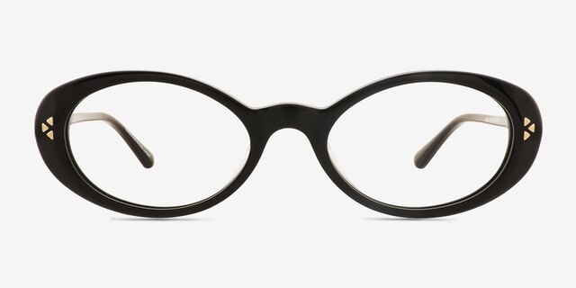 Jetta Black Alternative MaterialsEyeglass Frames from EyeBuyDirect, Front View