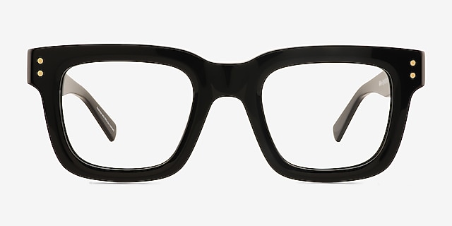 Jam Black Alternative MaterialsEyeglass Frames from EyeBuyDirect, Front View