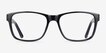 Aaron Black PlasticEyeglass Frames from EyeBuyDirect, Front View