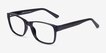 Aaron Black PlasticEyeglass Frames from EyeBuyDirect, Angle View