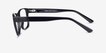 Aaron Black PlasticEyeglass Frames from EyeBuyDirect, Side View