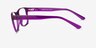 Aaron Violet PlastiqueMontures de lunettes de vue d'EyeBuyDirect, Vue de Côté