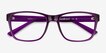 Aaron Purple PlasticEyeglass Frames from EyeBuyDirect, Closed View