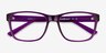 Aaron Violet PlastiqueMontures de lunettes de vue d'EyeBuyDirect, Vue Rapprochée