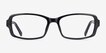 Aden Black PlasticEyeglass Frames from EyeBuyDirect, Front View