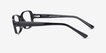 Aden Black PlasticEyeglass Frames from EyeBuyDirect, Side View