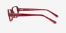 Aden Red PlasticEyeglass Frames from EyeBuyDirect, Side View