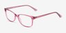 Abbie Pink PlasticEyeglass Frames from EyeBuyDirect, Angle View