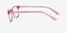 Abbie Pink PlasticEyeglass Frames from EyeBuyDirect, Side View