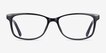 Abbie Black PlasticEyeglass Frames from EyeBuyDirect, Front View