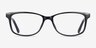 Abbie Noir PlastiqueMontures de lunettes de vue d'EyeBuyDirect, Vue de Face