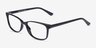 Abbie Noir PlastiqueMontures de lunettes de vue d'EyeBuyDirect, Vue d'Angle