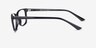 Abbie Noir PlastiqueMontures de lunettes de vue d'EyeBuyDirect, Vue de Côté