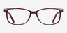Abbie Burgundy PlasticEyeglass Frames from EyeBuyDirect, Front View