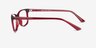 Abbie Burgundy PlasticEyeglass Frames from EyeBuyDirect, Side View
