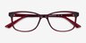 Abbie Burgundy PlasticEyeglass Frames from EyeBuyDirect, Closed View