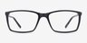 Sterling Noir PlastiqueMontures de lunettes de vue d'EyeBuyDirect, Vue de Face