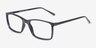 Sterling Noir PlastiqueMontures de lunettes de vue d'EyeBuyDirect, Vue d'Angle