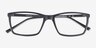Sterling Noir PlastiqueMontures de lunettes de vue d'EyeBuyDirect, Vue Rapprochée